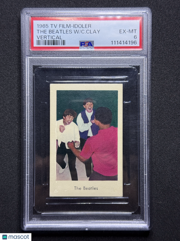 1965 Popbilder TV-Film-Idoler-Mjukare Papp CASSIUS CLAY Muhammad Ali The Beatles PSA 6
