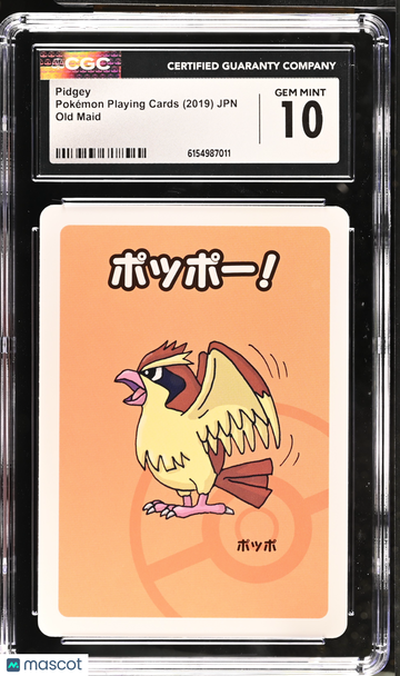2019 Pokemon Playing Cards Old Maid Pidgey CGC 10