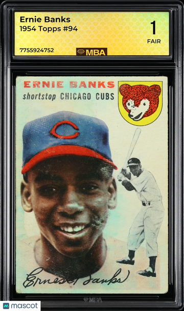 1954 Topps Ernie Banks #94 MBA 1