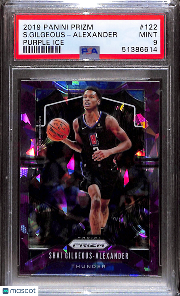 2019 Panini Prizm S. Gilgeous-Alexander #122 Purple Ice PSA 9