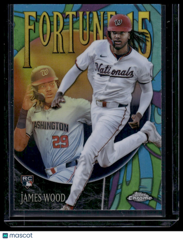 2025 Topps Chrome Fortune 15 James Wood #F15-10 RC