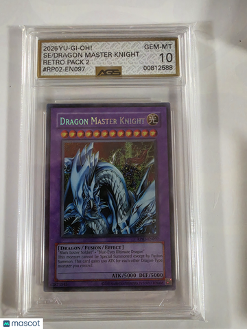 2025 RETRO PACK 2 (REPRINT) DRAGON MASTER KNIGHT #RP02-EN097 Unlimited AGS 10