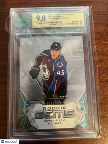 2020-21 Upper Deck Black Diamond Bowen Byram Rookie Mnt 9