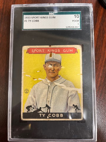 1933 sport Kings Gum Ty Cobb sgc 1 MY