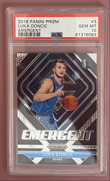 Luka Doncic Rookie Card 2018-19 Panini Prizm Emergent #3 PSA 10 🔥