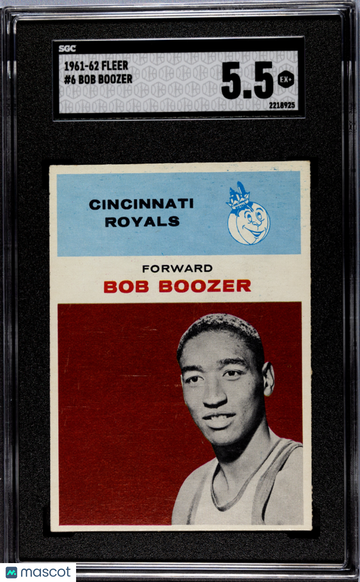 1961 Fleer Bob Boozer #6 SGC 5.5