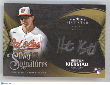 2024 Topps Five Star Silver Signatures Heston Kjerstad #SS-HK Gold /10 RC