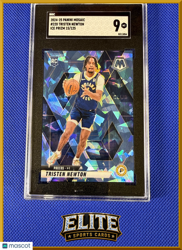 2024 Panini Mosaic Tristen Newton #220 Ice Prizm 125 /125 SGC 9