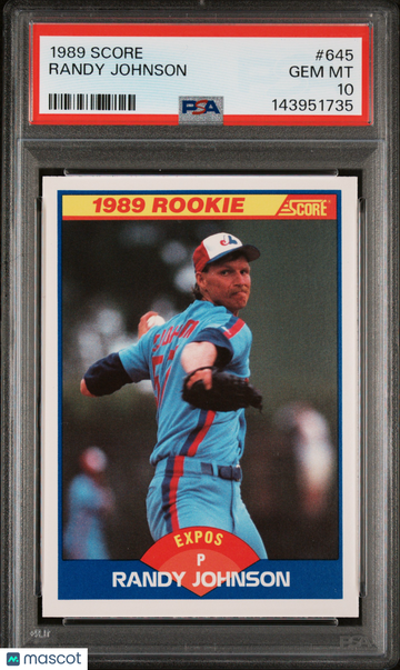 1989 Score Randy Johnson #645 PSA 10