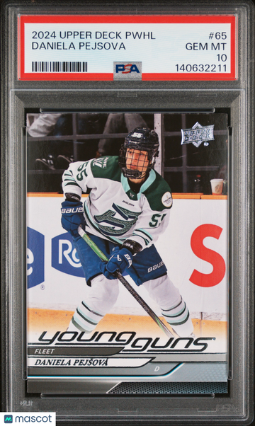 2024-25 Upper Deck Pwhl Daniela Pejsova #65 Young Guns Rookie PSA 10