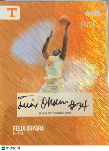 2025 Onit Signature Series Felix Okpara #S-5 Orange