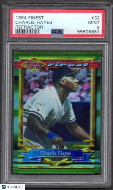1994 Finest Charlie Hayes #32 Refractor PSA 9