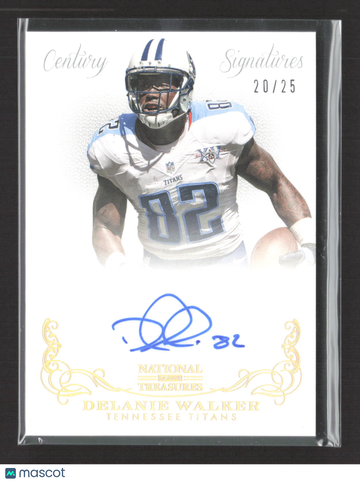 2014 Panini National Treasures Century Signatures Delanie Walker #96 /25