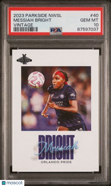 2023 Parkside Nwsl Collection Vintage Messiah Bright #40 PSA 10