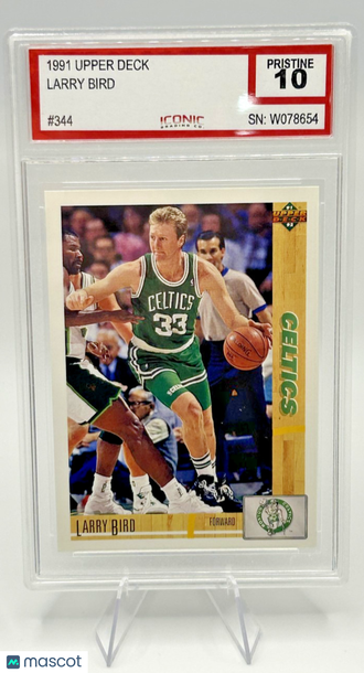 1991 Upper Deck Larry Bird #344 [Base] Base Set 10 Upper Deck