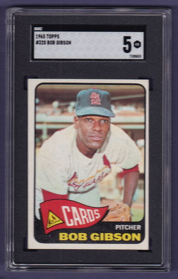 1965 Topps #320 Bob Gibson SGC 5