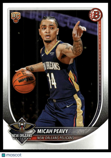 2025-26 Bowman Micah Peavy #41 RC