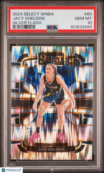 2024 Panini Select WNBA Jacy Sheldon #60 Silver Flash PSA 10