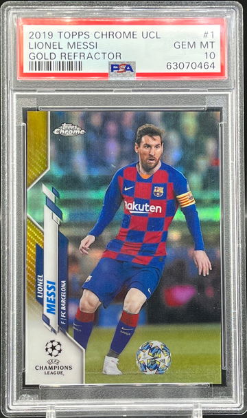 2019 Topps Chrome gold Lionel Messi /50 