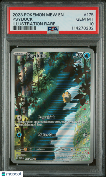 2023 Pokemon Mew EN-151 Psyduck Illustration Rare PSA 10 #175