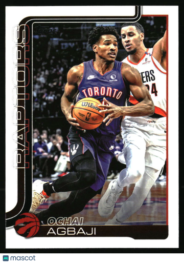2025-26 Topps Ochai Agbaji #247 Toronto Raptors