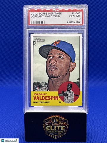 2012 Topps Heritage Jordany Valdespin #H641 RC PSA 10