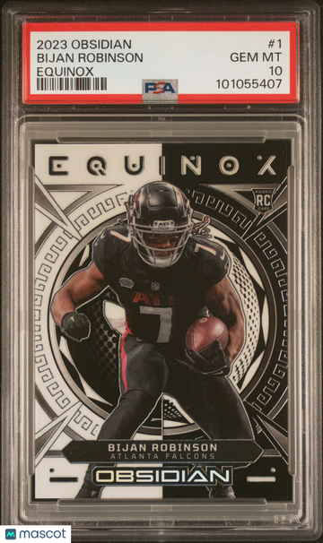 2023 Panini Obsidian Equinox Bijan Robinson #1 PSA 10