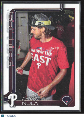 2025 Topps Series 2 Aaron Nola #454 Golden Mirror Image Variation MLB Trading Card Philadelphia Phillies