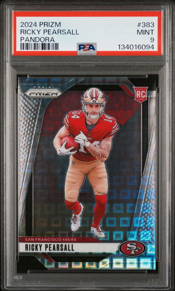 2024 Panini Prizm Pandora Ricky Pearsall #383 /400 PSA 9