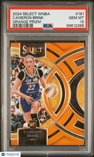 2024 Panini Select WNBA Cameron Brink #191 Orange Prizm PSA 10