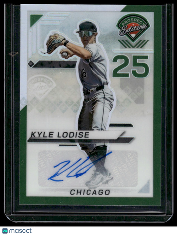 2025 Panini Prizm Prospect Edition Kyle Lodise #66 Green Panini Authentic
