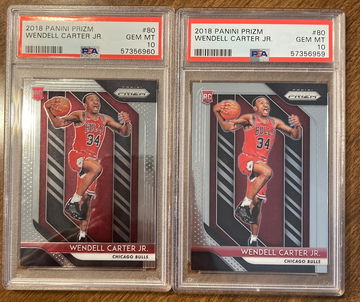 2018 prizm Wendell Carter Jr psa 10 Lot 