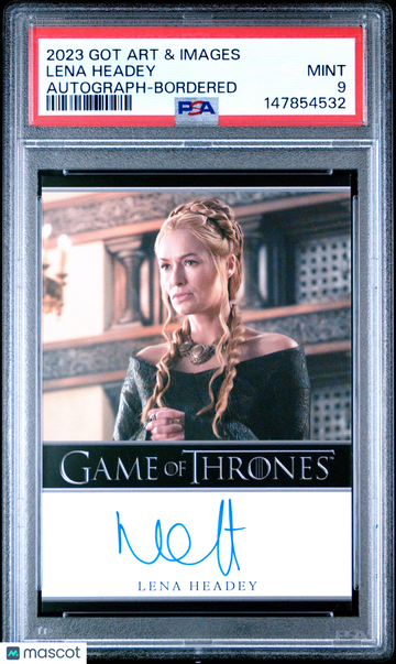 2023 Rittenhouse Game Of Thrones Art & Images Autographs Lena Headey Bordered PSA 9