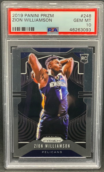 Zion Williamson 2019 Panini Prizm #248 Rookie PSA 10