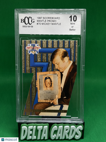 1997 Scoreboard Mickey Mantle #70 Sample BCCG 10