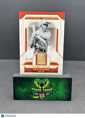 2025 Panini National Treasures Game Gear Tris Speaker /10 Game-used material