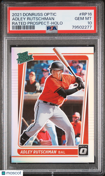 2021 Panini Donruss Optic Rated Prospect Adley Rutschman #RP16 PSA 10