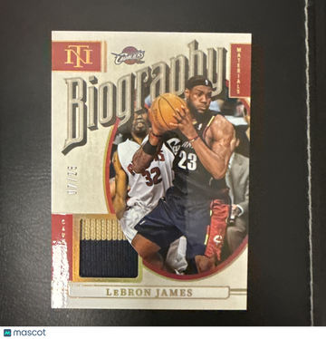 2025 2024-25 Panini National Treasures LeBron James #BM-LBJ Game Used Limited Edition Short Print Parallel/Variety Memor