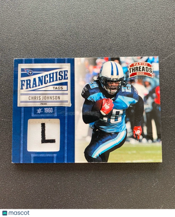 2011 Panini Threads Chris Johnson Laundry Tag
