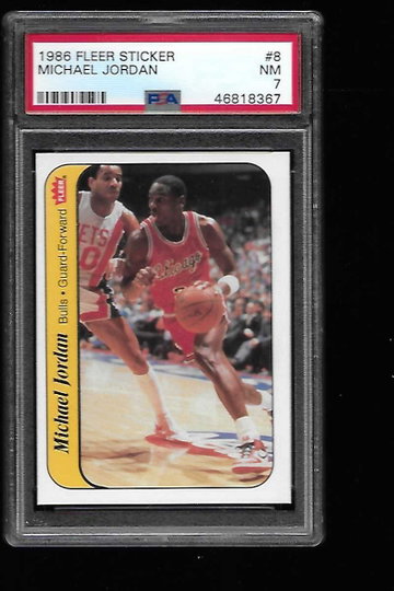 1986 FLEER STICKER MICHAEL JORDAN