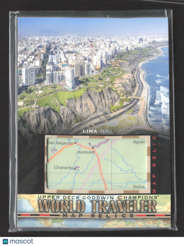 2021 Upper Deck Goodwin Champions World Traveler Map Relics Map Relic #WT-284