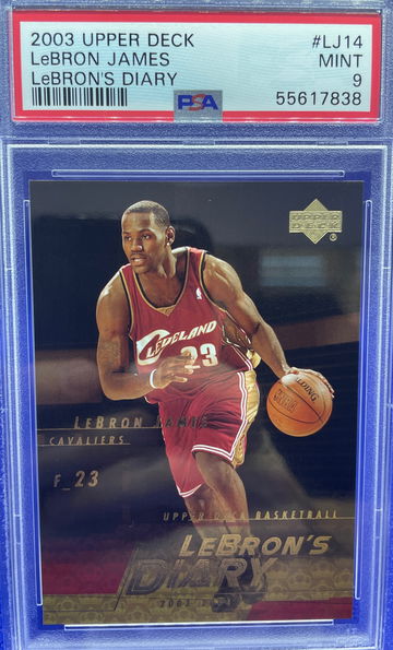 2003-04 LEBRON JAMES UPPER DECK LEBRON’S DIARY PSA 9 MINT ROOKIE RC LJ14 CAVS