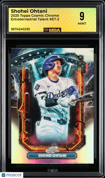 2025 Topps Cosmic Chrome Extraterrestrial Talent Shohei Ohtani #ET-2 MBA 9