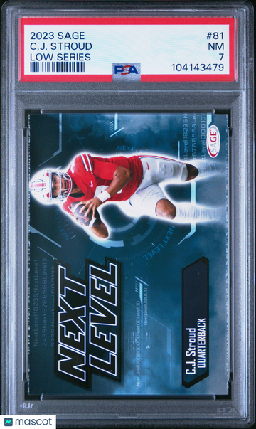 2023 Sage Low Series C. J. Stroud #81 PSA 7