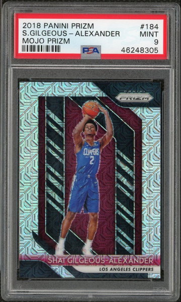 Shai Gilgeous Alexander 2018 Panini Prizm Mojo PSA 10 /25