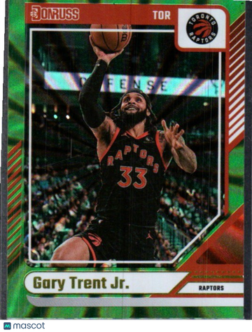 2024-25 Donruss Gary Trent Jr. #184 Holo Green Laser