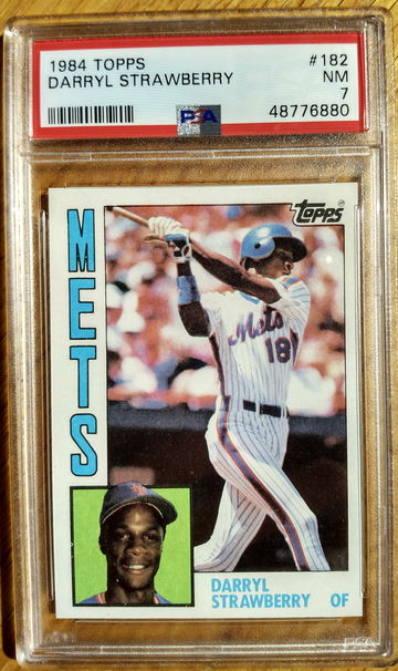 1984 Topps Darryl Strawberry PSA 7