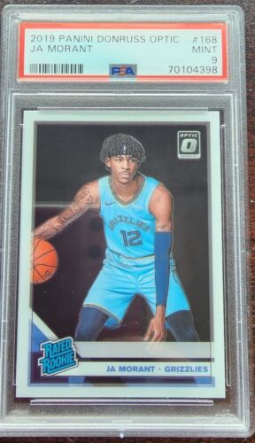 Ja Morant 2019 Panini Donruss Optic Rated Rookie PSA 9 Mint Grizzlies RC #168