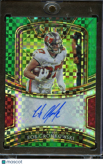 Rob Gronkowski 2020 Select Emerald Green Auto Autograph Tampa Bay Buccaneers 2/5