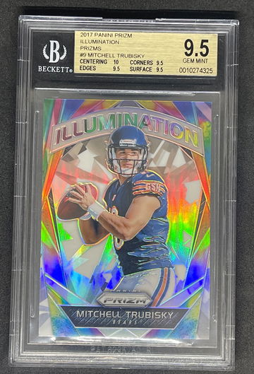2017 Prizm Mitchell Trubisky Illumination BGS 9.5